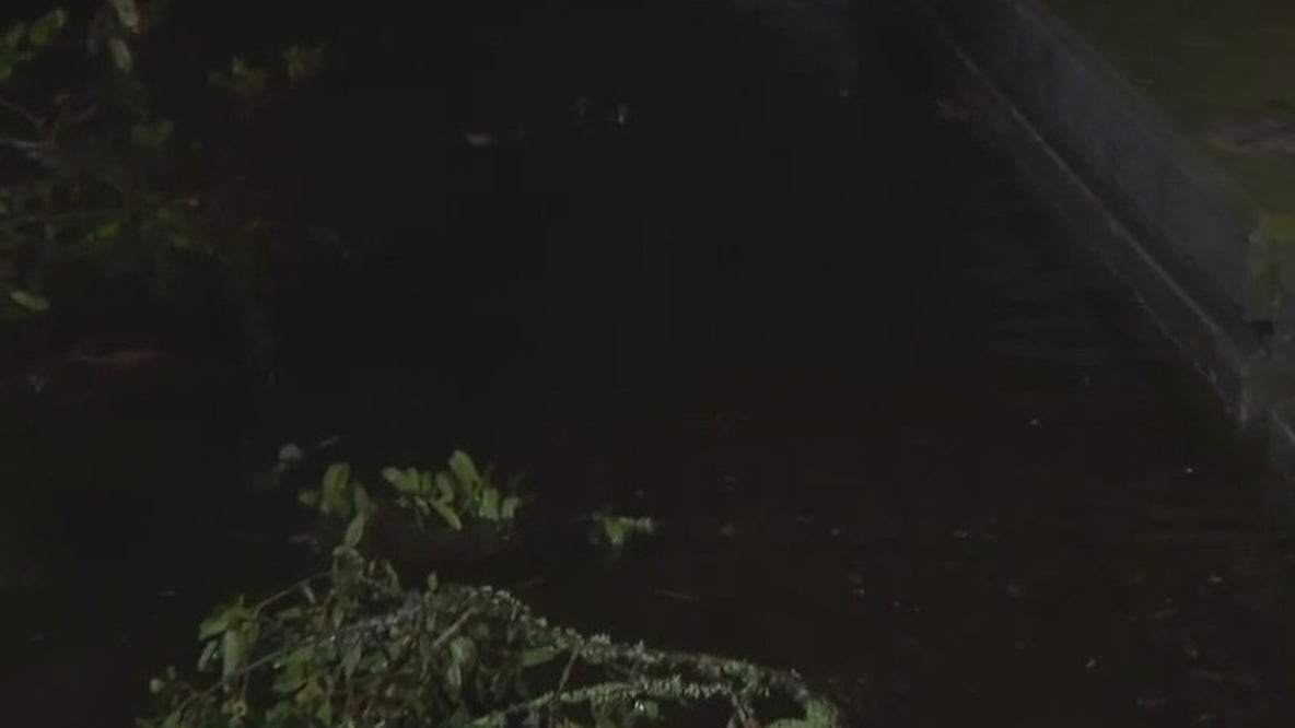 Water breaches wall in New Port Richey